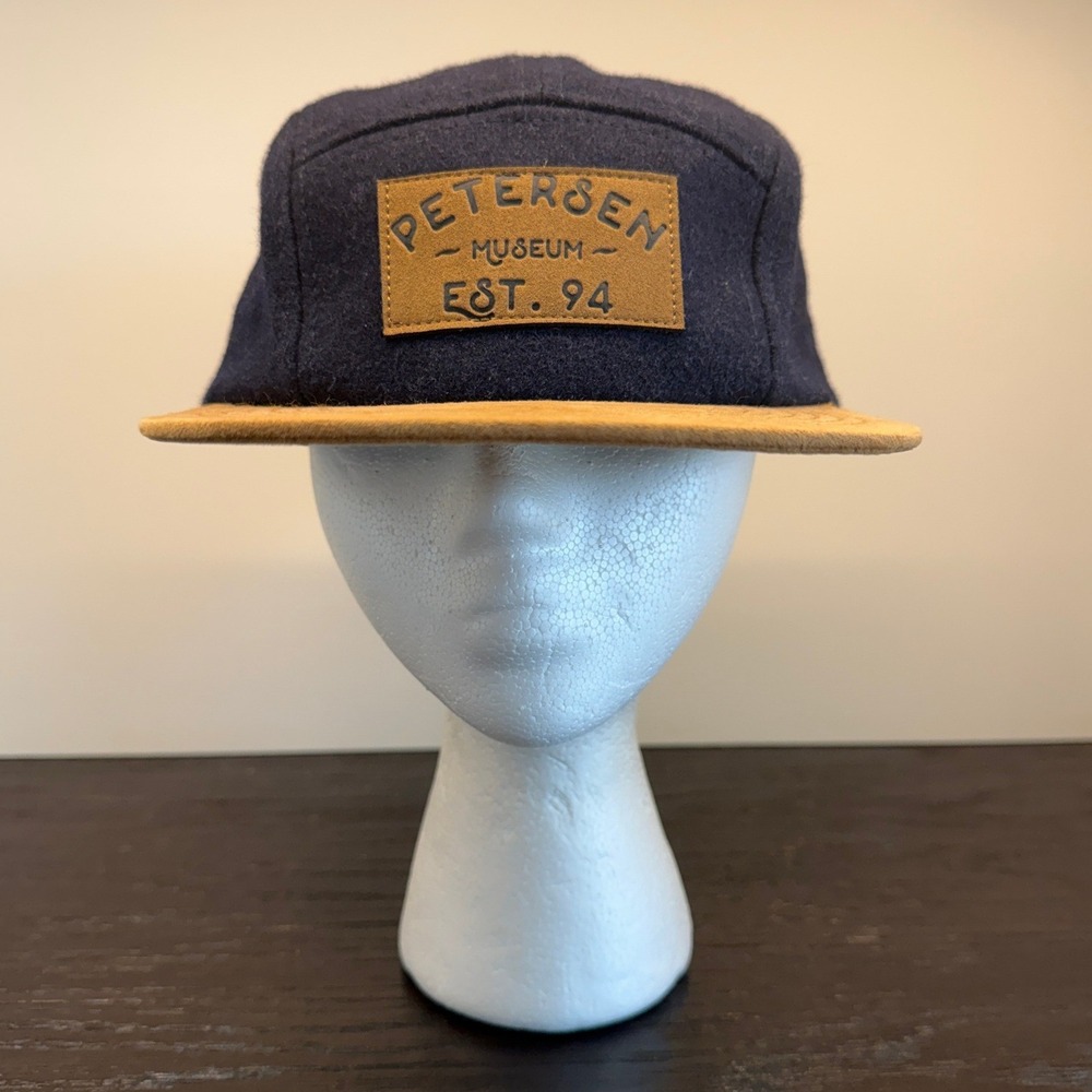 Navy and Tan Five-Panel Cap